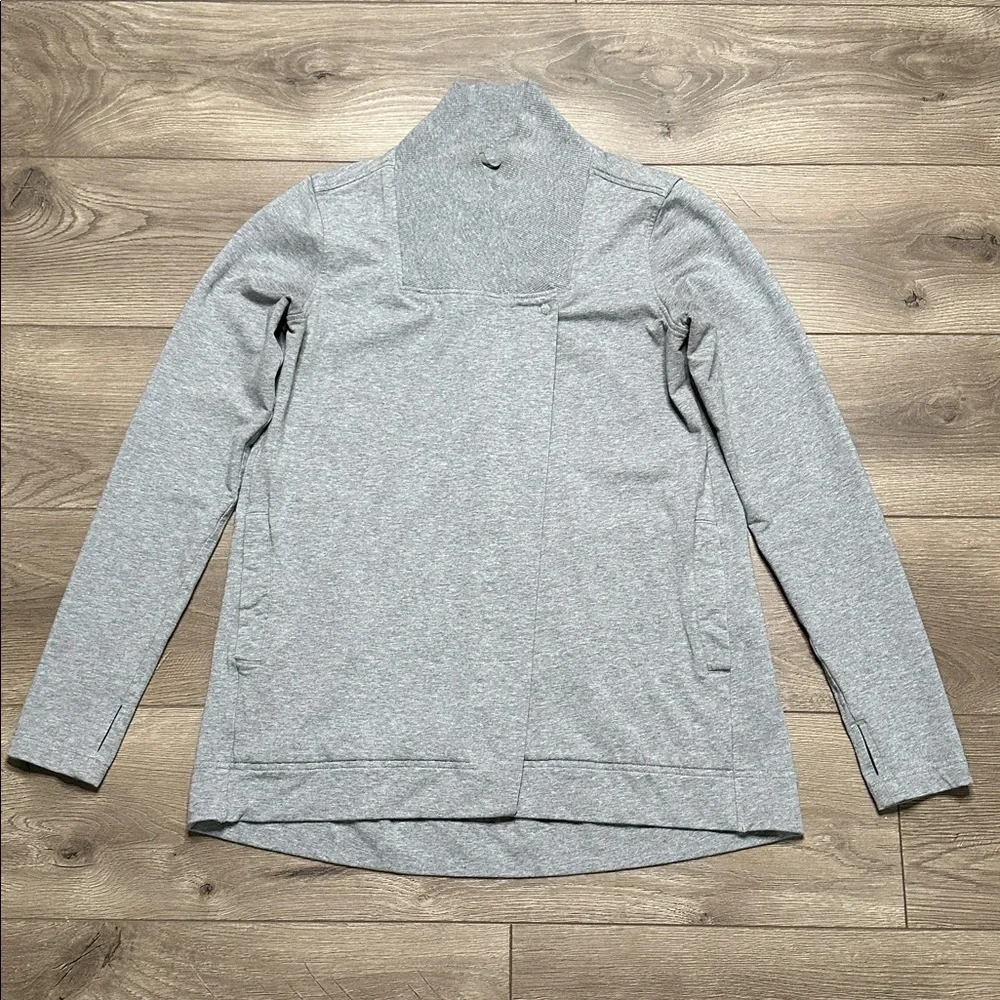 Lululemon Coast Wrap Heathered Medium Grey Jacket‎ Size 6